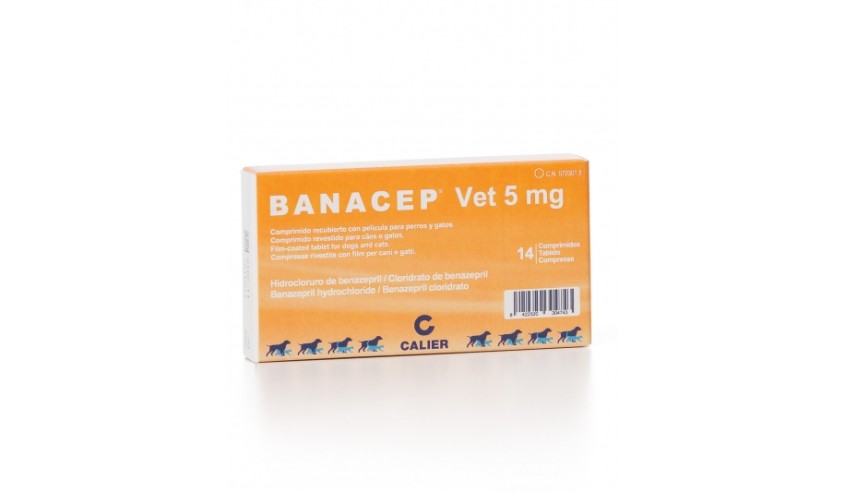 BANACEP VET 5 MG 140 COMP.