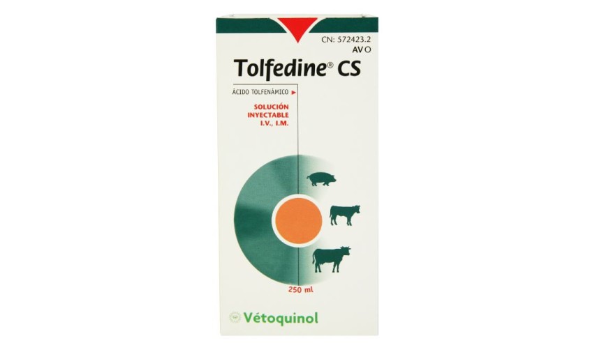 TOLFEDINE CS SOL. INYECTABLE 250 ML