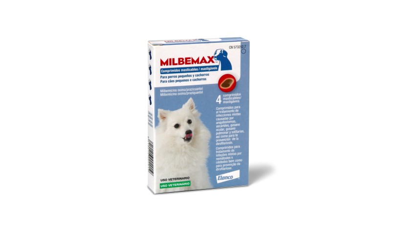 MILBEMAX SD PERRO PEQUEÑO (1 - 5 KG) 4 COMP.