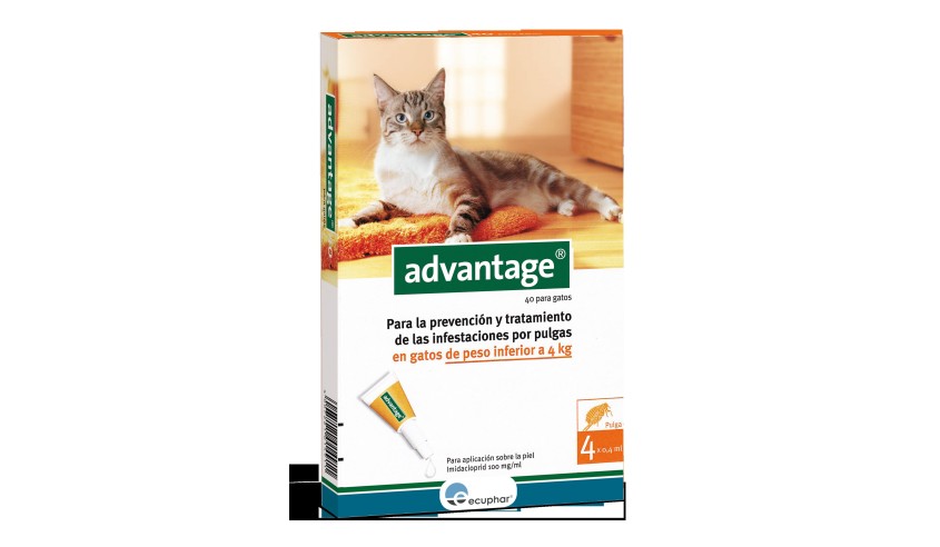 ADVANTAGE-40 GATO 1-4 KG 4 PIPETAS