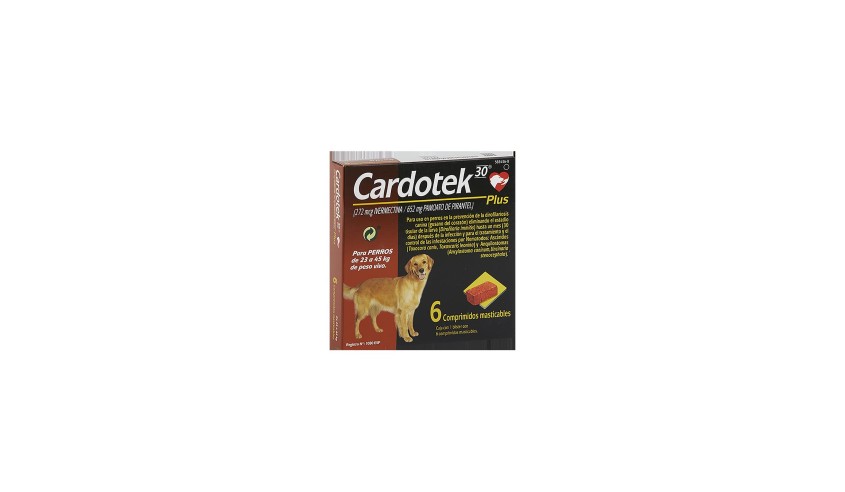 CARDOTEK 30 PLUS 272 MCG MARRÓN (12 - 22 KG) 6 COMP.