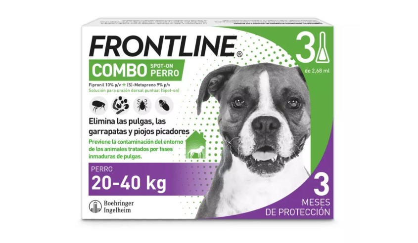 FRONTLINE COMBO PERRO 20 - 40 KG 3 PIPETAS