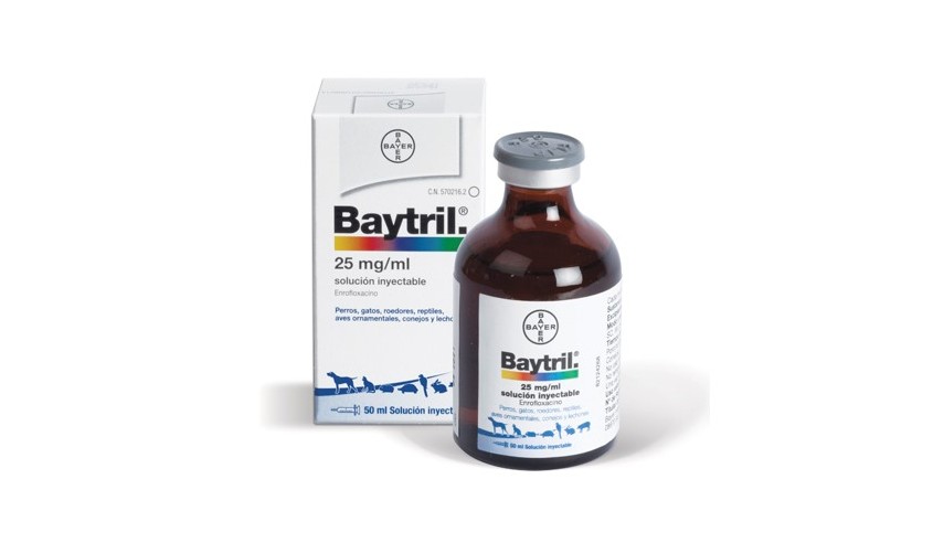 BAYTRIL 25 MG/ML SOL. INYECTABLE 50 ML