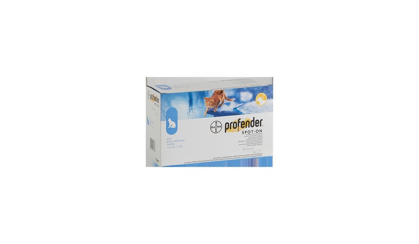 PROFENDER GATO MEDIANO (2,5 - 5 KG) 0,70 ML 20 PIPETAS