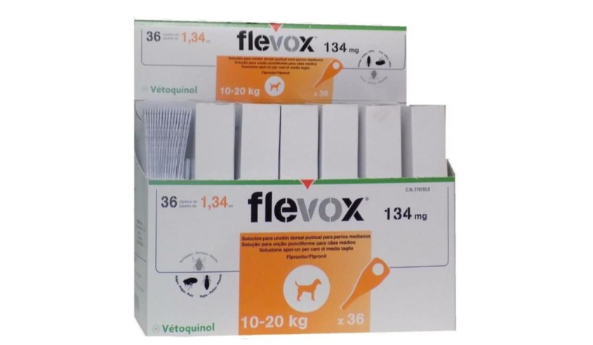 FLEVOX M PERRO 10 - 20 KG 36 PIPETAS