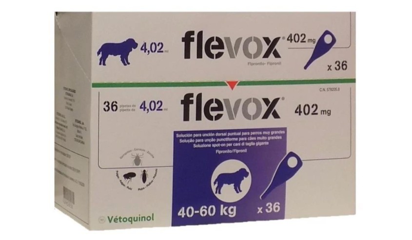 FLEVOX XL PERRO 40 - 60 KG 36 PIPETAS