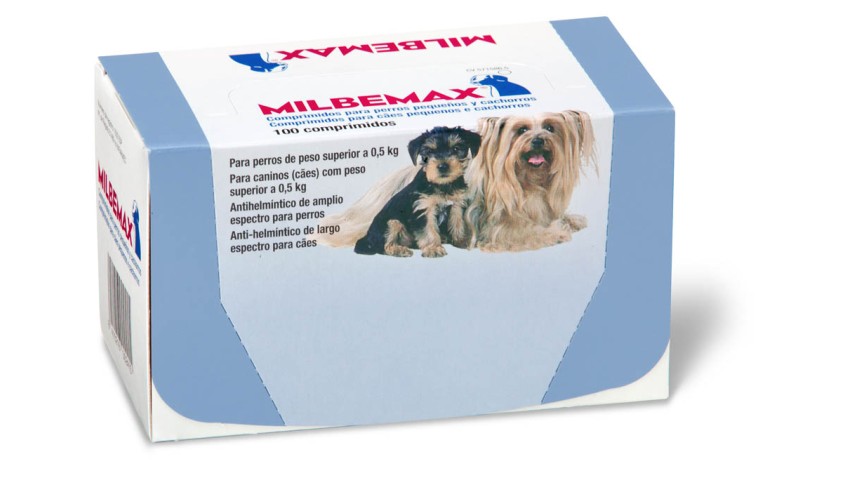 MILBEMAX SABOR 2.5/25 MG PERRO PEQUEÑO 100 COMP