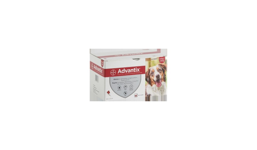 ADVANTIX 10-25 KG 24 PIPETAS