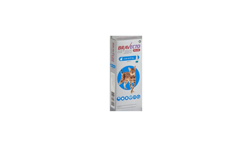 BRAVECTO PLUS CAT 250 MG 1 X 1 DS