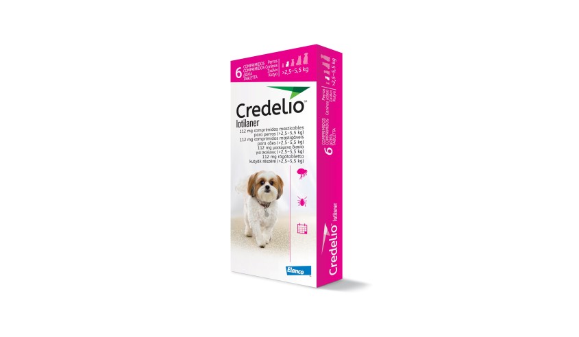 CREDELIO 112 MG 2.5-5.5 KG 6 COMP (ROSA)