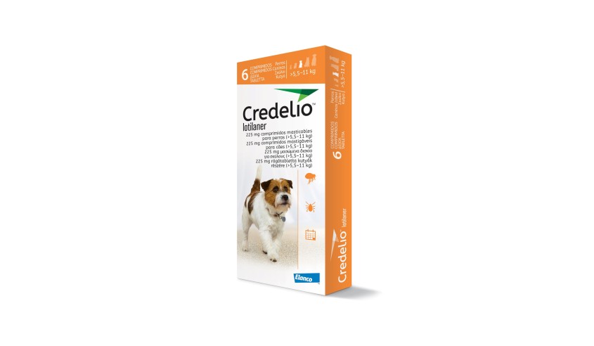 CREDELIO 225 MG 5.5-11 KG 6 COMP (NARANJA)