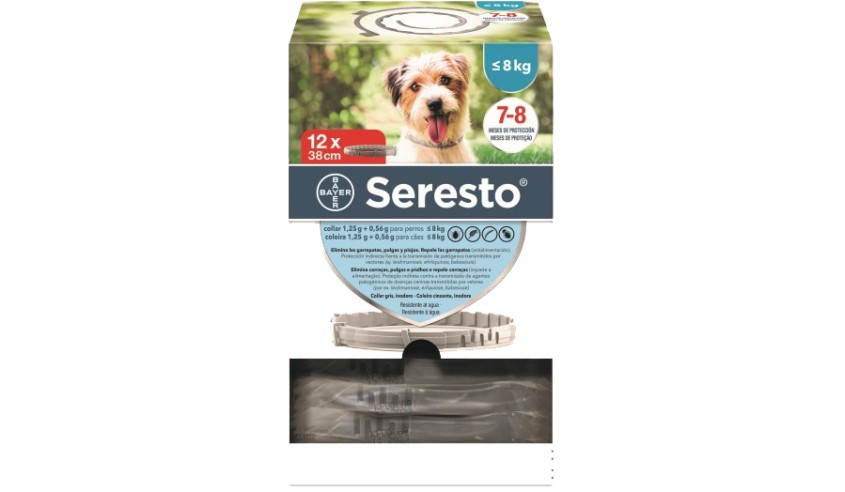 SERESTO PERRO PEQUEÑO -8 KG CLINICO 12 UD