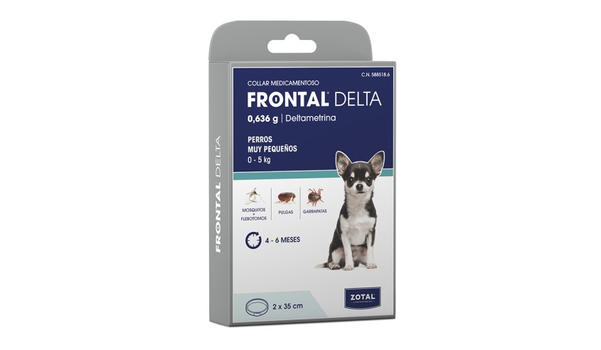 FRONTAL DELTA COLLAR 35 CM ANTIPARASITARIO PERROS