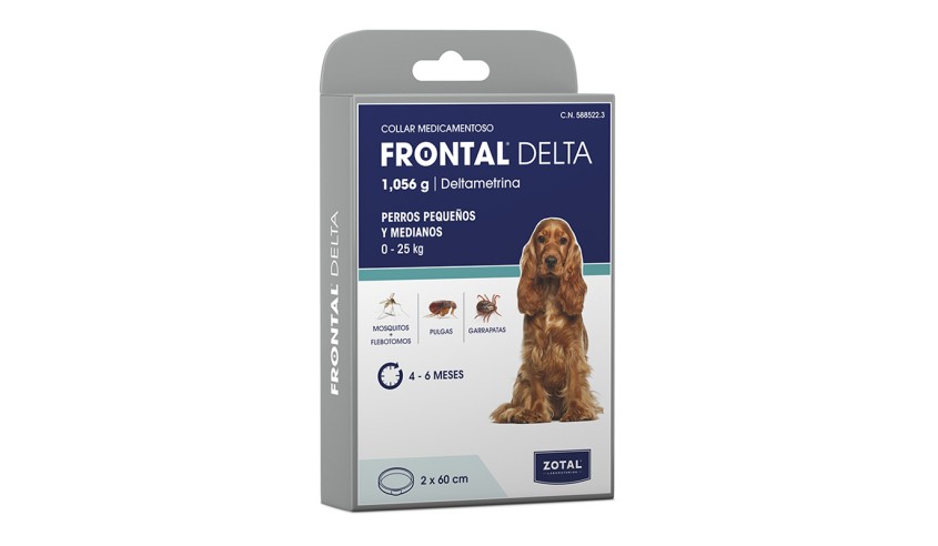 FRONTAL DELTA COLLAR 60 CM ANTIPARASITARIO PERROS