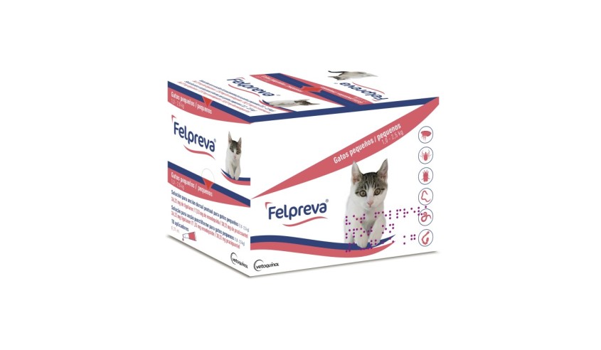 FELPREVA GATO PEQUEÑO (1-2,5 KG) 10 PIPETAS